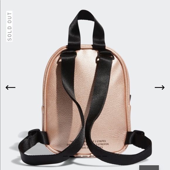 Adidas originals rose gold leather mini backpack - Picture 2 of 8